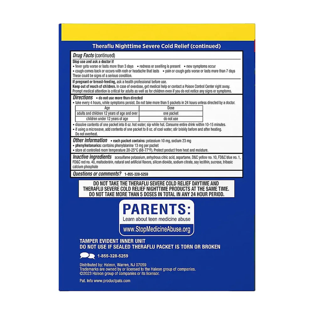 Theraflu MultiSymptom Severe Cold Relief Medicine/Nighttime Severe Cold and Cough Relief, 24 ct. - USA MEGA SHOP