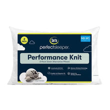 Down-alternative pillow, Performance Knit, 2-pack for queen size, white