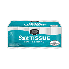 Bath tissue pack with teal Bath TISSUE Soft & Strong label, 30 rolls