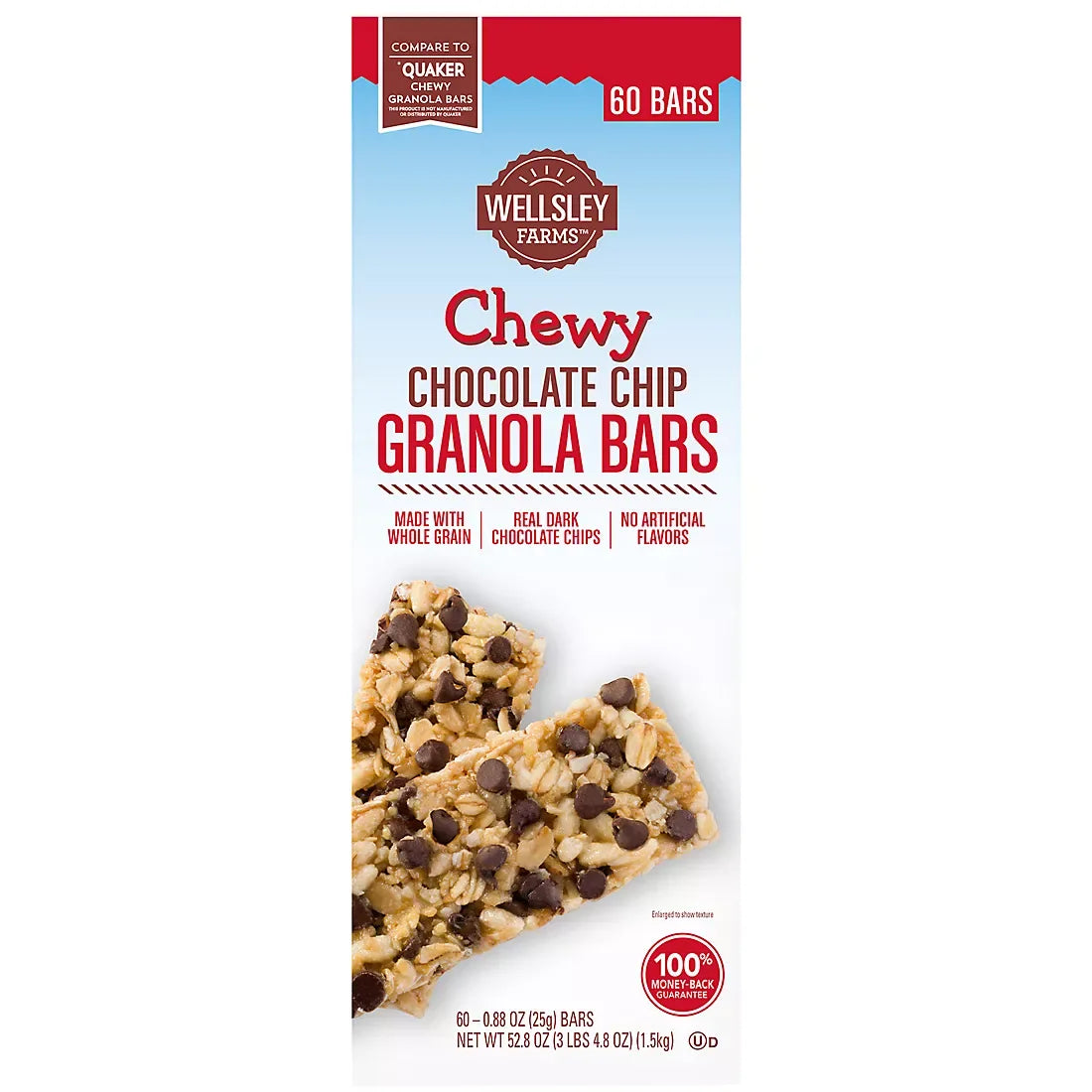Wellsley Farms Chewy Chocolate Chip Granola Bars, 60 ct. - USA MEGA SHOP