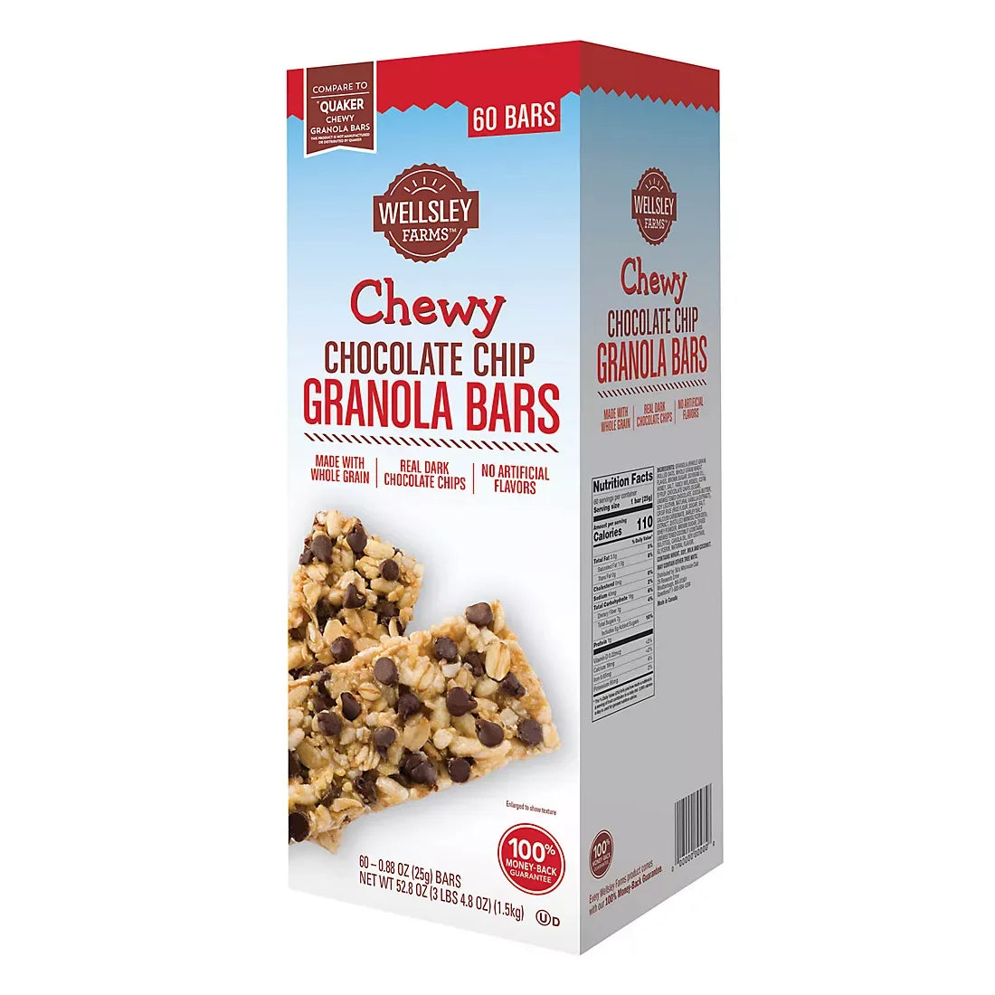 Wellsley Farms Chewy Chocolate Chip Granola Bars, 60 ct. - USA MEGA SHOP