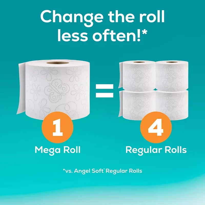 Angel Soft Mega Roll Toilet Paper, 32 pk./320 sheets per roll - USA MEGA SHOP