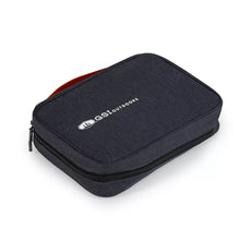 Black zippered storage case with GSI Outdoors logo for camp kitchen kit