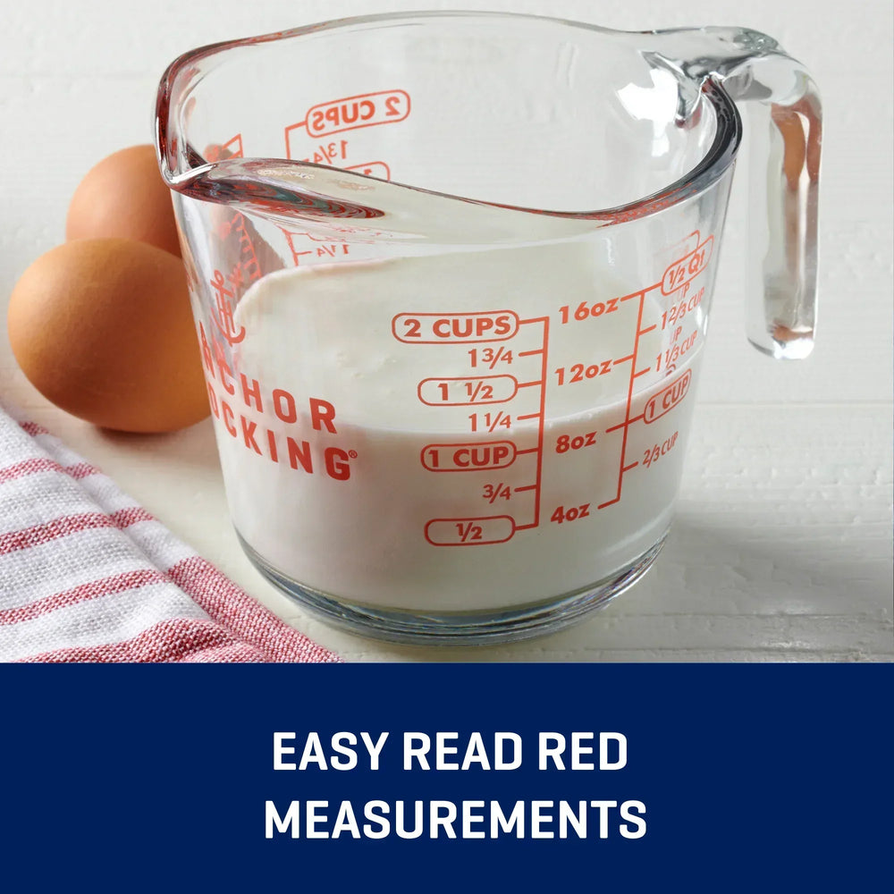 Anchor Hocking Glass Measuring Cup, 2 Cup - USA MEGA SHOP