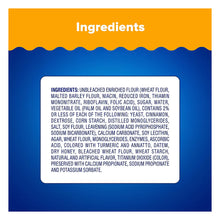 Ingredients label panel on glazed honey buns package with listed ingredient text