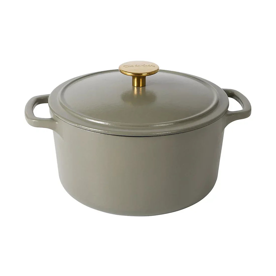 Sur La Table 3.5-Qt. Enamel Cast Iron Dutch Oven with Lid - Green - USA MEGA SHOP