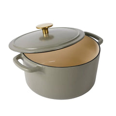 Sur La Table 3.5-Qt. Enamel Cast Iron Dutch Oven with Lid - Green - USA MEGA SHOP