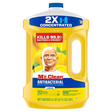 Mr. Clean antibacterial multi-surface cleaner bottle, 2X concentrated lemon scent