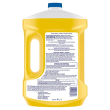Mr. Clean antibacterial cleaner bottle back label, 3 qt (101 oz) size