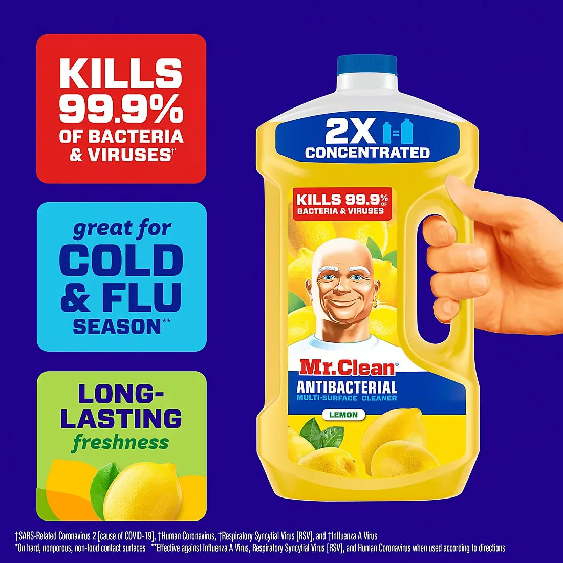 Mr. Clean All Purpose Mopping & Antibacterial Cleaner - Lemon Scent, 101 oz. - USA MEGA SHOP