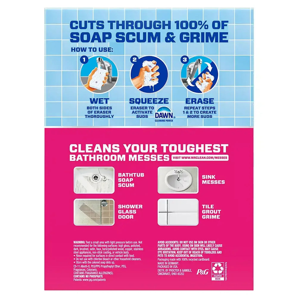 Mr. Clean 2-In-1 Bathroom Magic Eraser Sponges, 11 ct. - USA MEGA SHOP