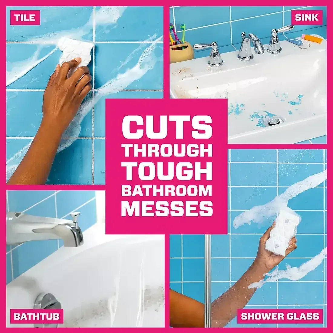 Mr. Clean 2-In-1 Bathroom Magic Eraser Sponges, 11 ct.
