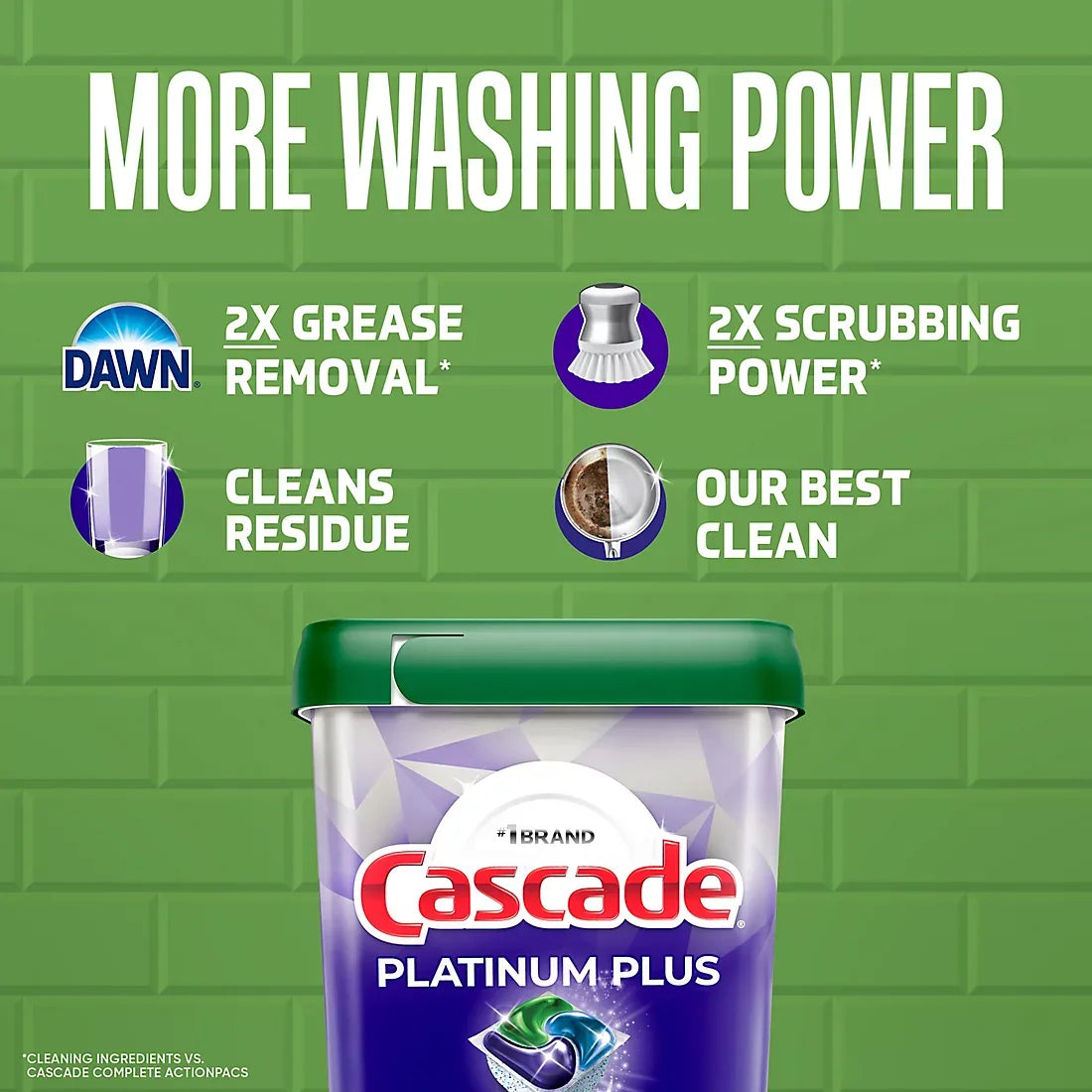 Cascade Platinum Plus Dishwasher Pods - Fresh Scent, 82 ct. - USA MEGA SHOP