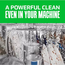 Dishwasher pods in-use scene with water spray and dish rack inside a dishwasher