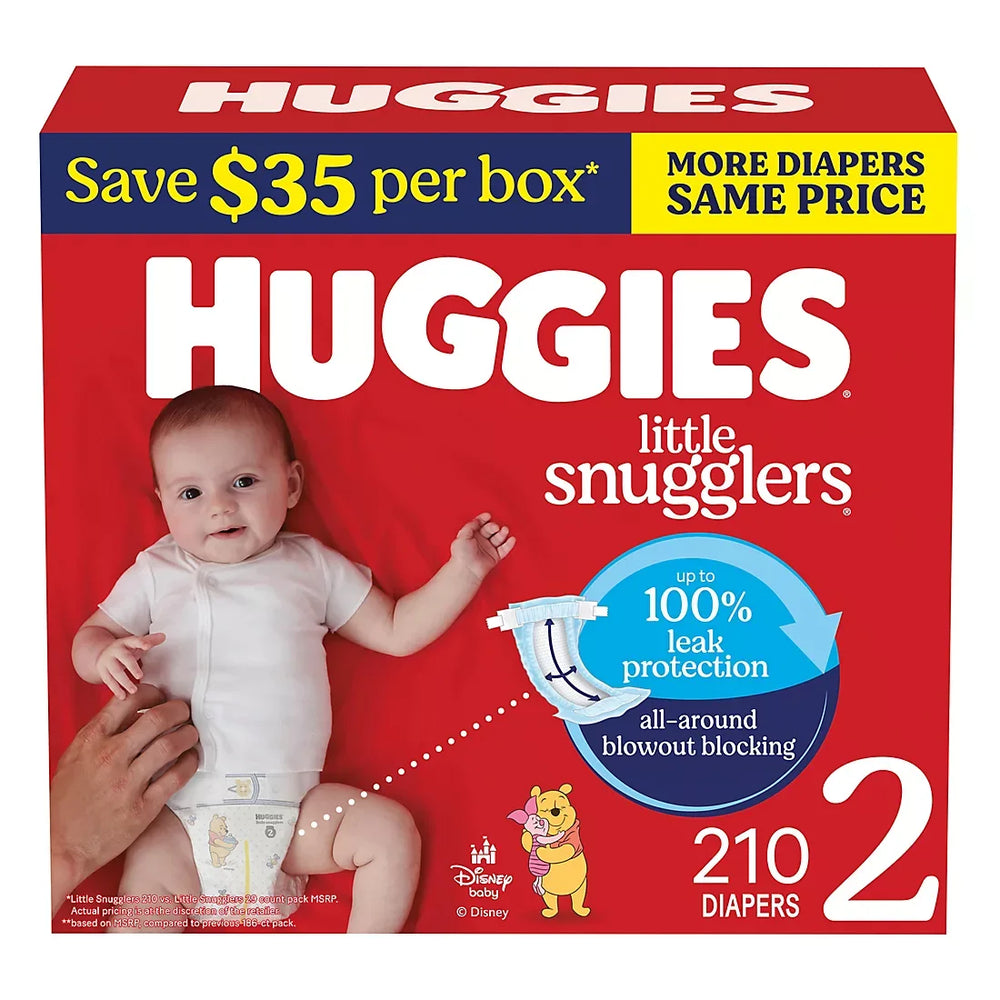 Huggies Little Snugglers Baby Diapers (Select Size) - USA MEGA SHOP