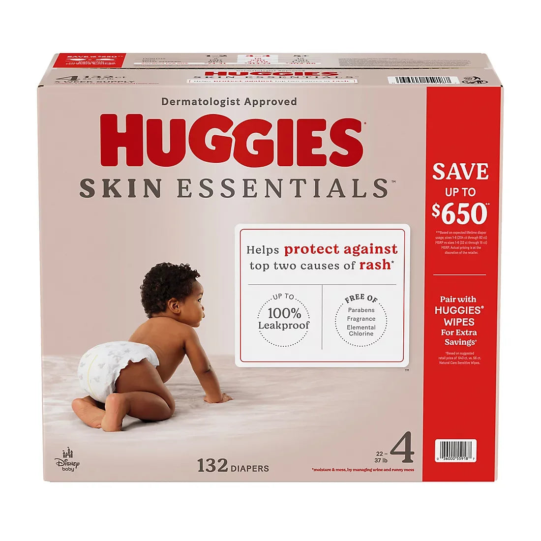 Huggies Skin Essentials Baby Diapers (Select Size) - USA MEGA SHOP