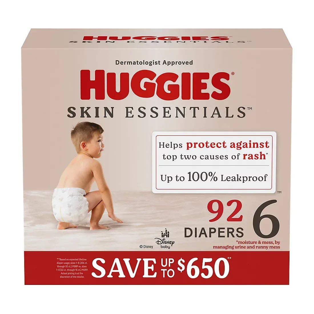Huggies Skin Essentials Baby Diapers (Select Size)