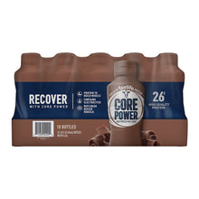Chocolate protein shake bottle multipack, Core Power label, 10 bottles