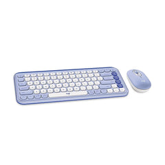 Logitech POP Icon Combo Keyboard and Mouse in Lilac and Off-white - USA MEGA SHOP