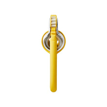 Yellow citrus juicer with press lever and cone reamer handle