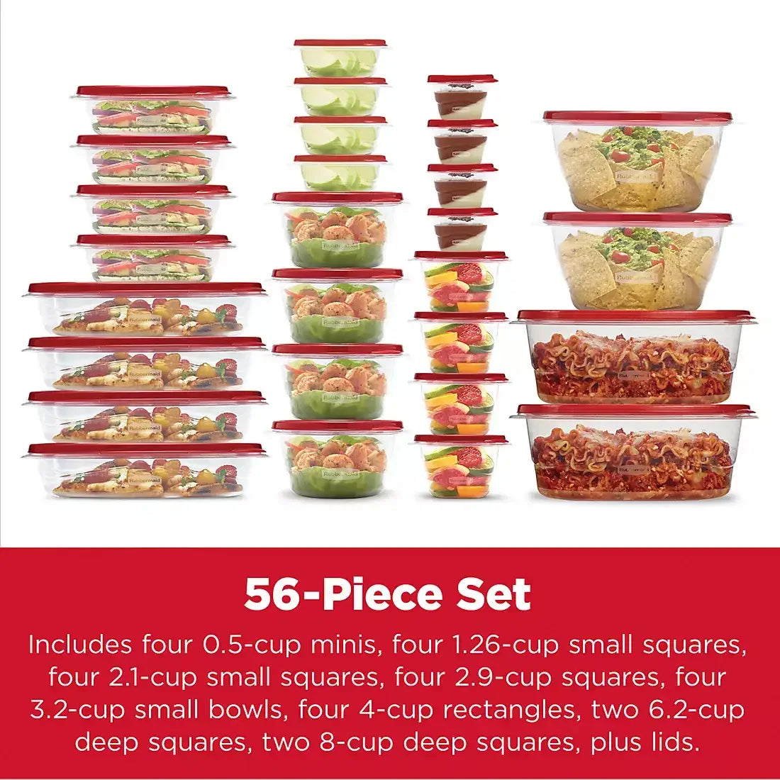 Rubbermaid TakeAlongs 56-Pc. Food Storage Set - USA MEGA SHOP