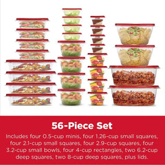 Rubbermaid TakeAlongs 56-Pc. Food Storage Set - USA MEGA SHOP