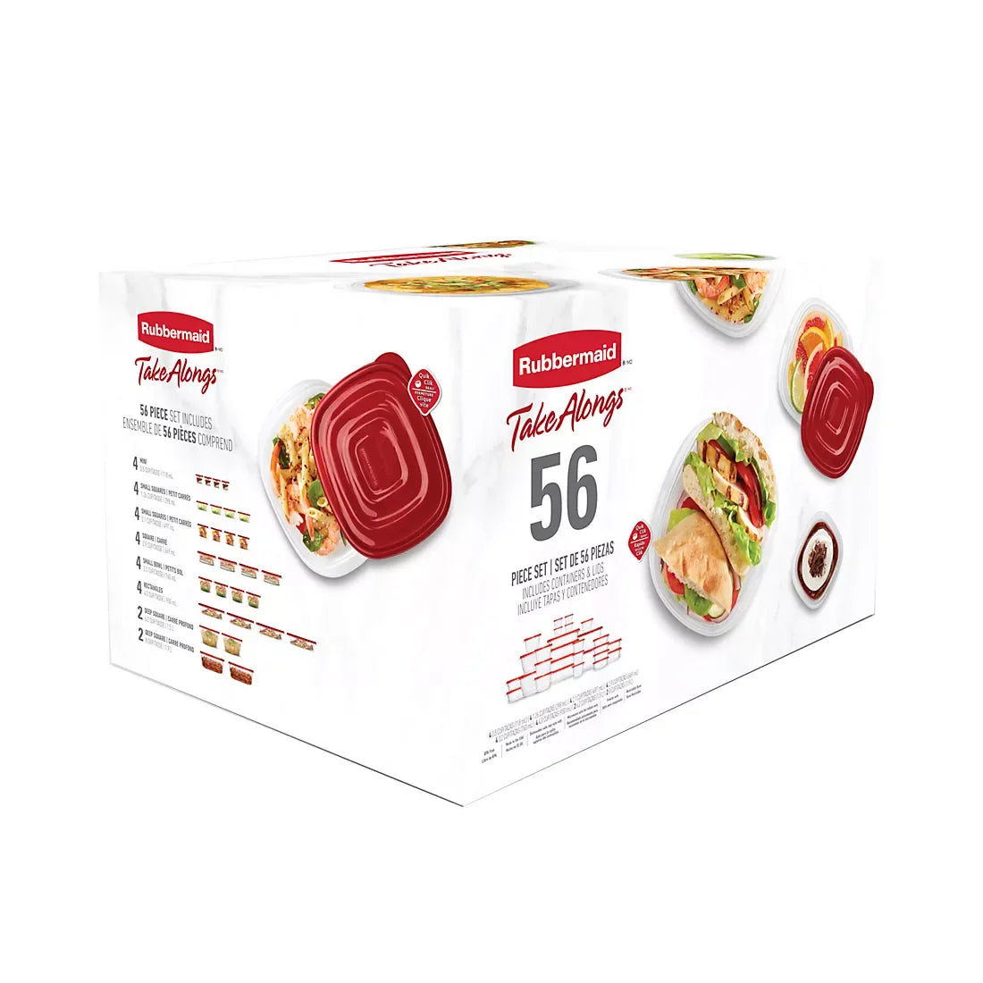 Rubbermaid TakeAlongs 56-Pc. Food Storage Set - USA MEGA SHOP