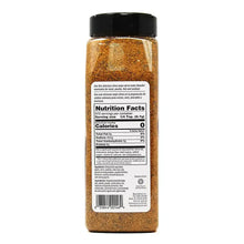 Citrus blend seasoning rub bottle with Nutrition Facts, 24 oz, orange-brown granules