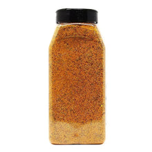 Seasoning bottle with orange-brown granules, 24 oz