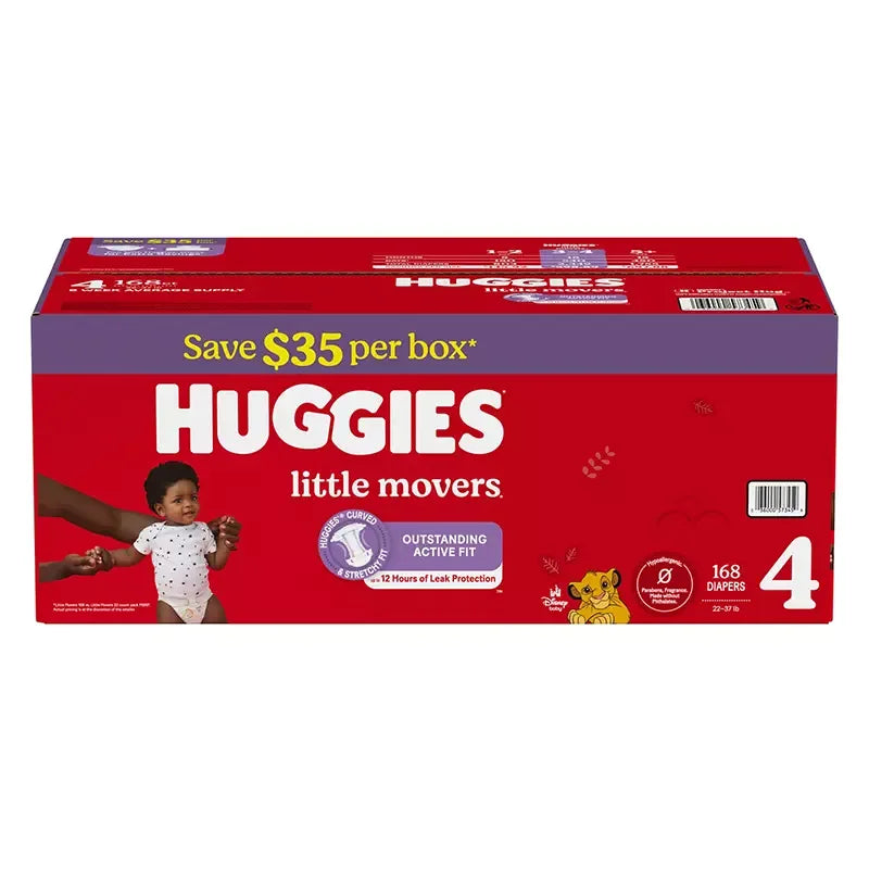 Huggies Little Movers Diapers (Select Size) - USA MEGA SHOP