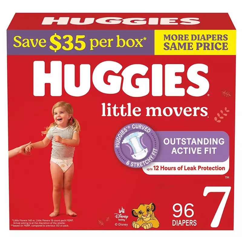 Huggies Little Movers Diapers (Select Size) - USA MEGA SHOP
