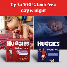 Little Movers daytime and nighttime diaper boxes side by side