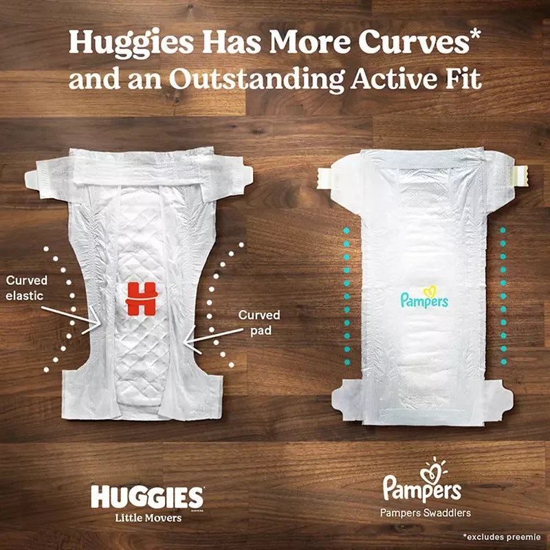 Huggies Little Movers Diapers (Select Size) - USA MEGA SHOP