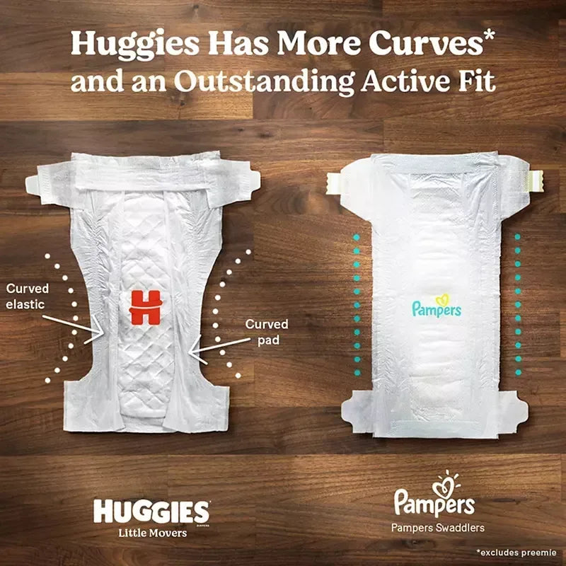 Huggies Little Movers Diapers (Select Size)