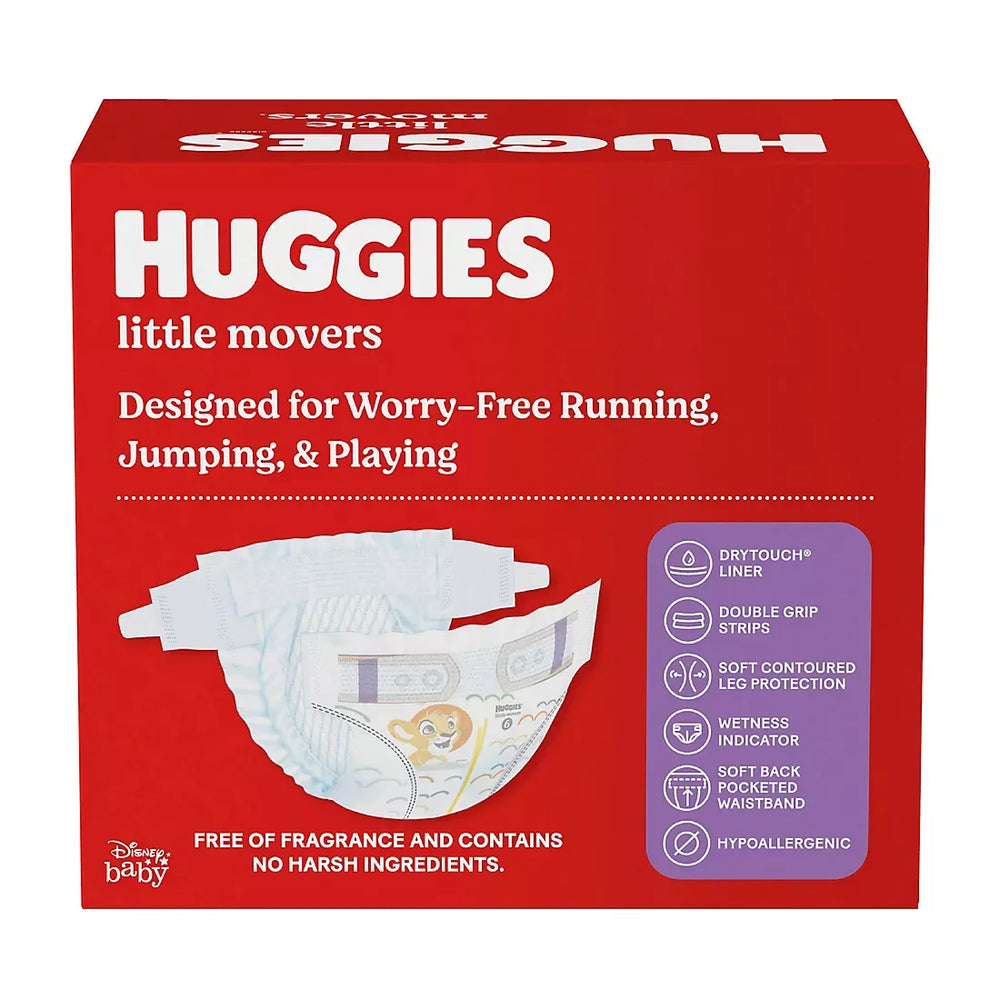 Huggies Little Movers Diapers (Select Size) - USA MEGA SHOP