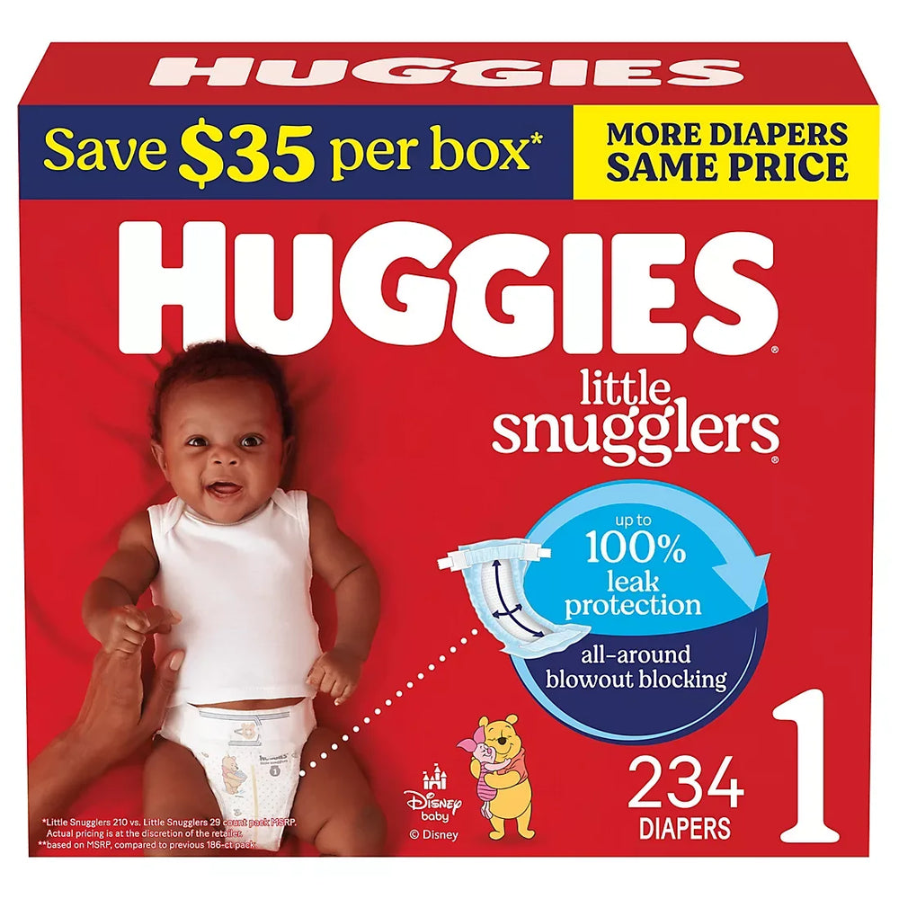 Huggies Little Snugglers Baby Diapers (Select Size) - USA MEGA SHOP