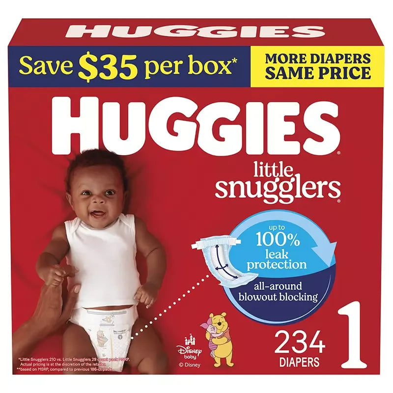 Huggies Little Snugglers Baby Diapers (Select Size) - USA MEGA SHOP