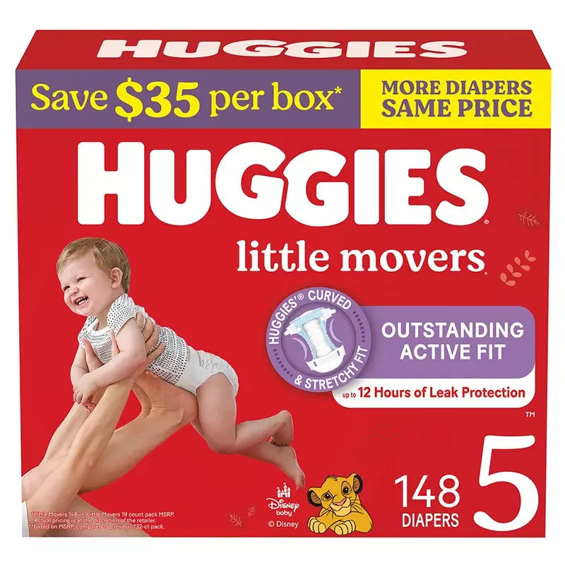Huggies Little Movers Diapers (Select Size) - USA MEGA SHOP