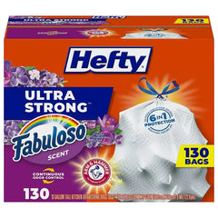Hefty Ultra Strong Tall Kitchen Trash Bags - Fabuloso Scent, 130 ct./13 gal. - USA MEGA SHOP