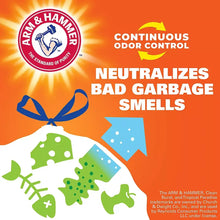 Tall kitchen trash bags box with Arm & Hammer continuous odor control message