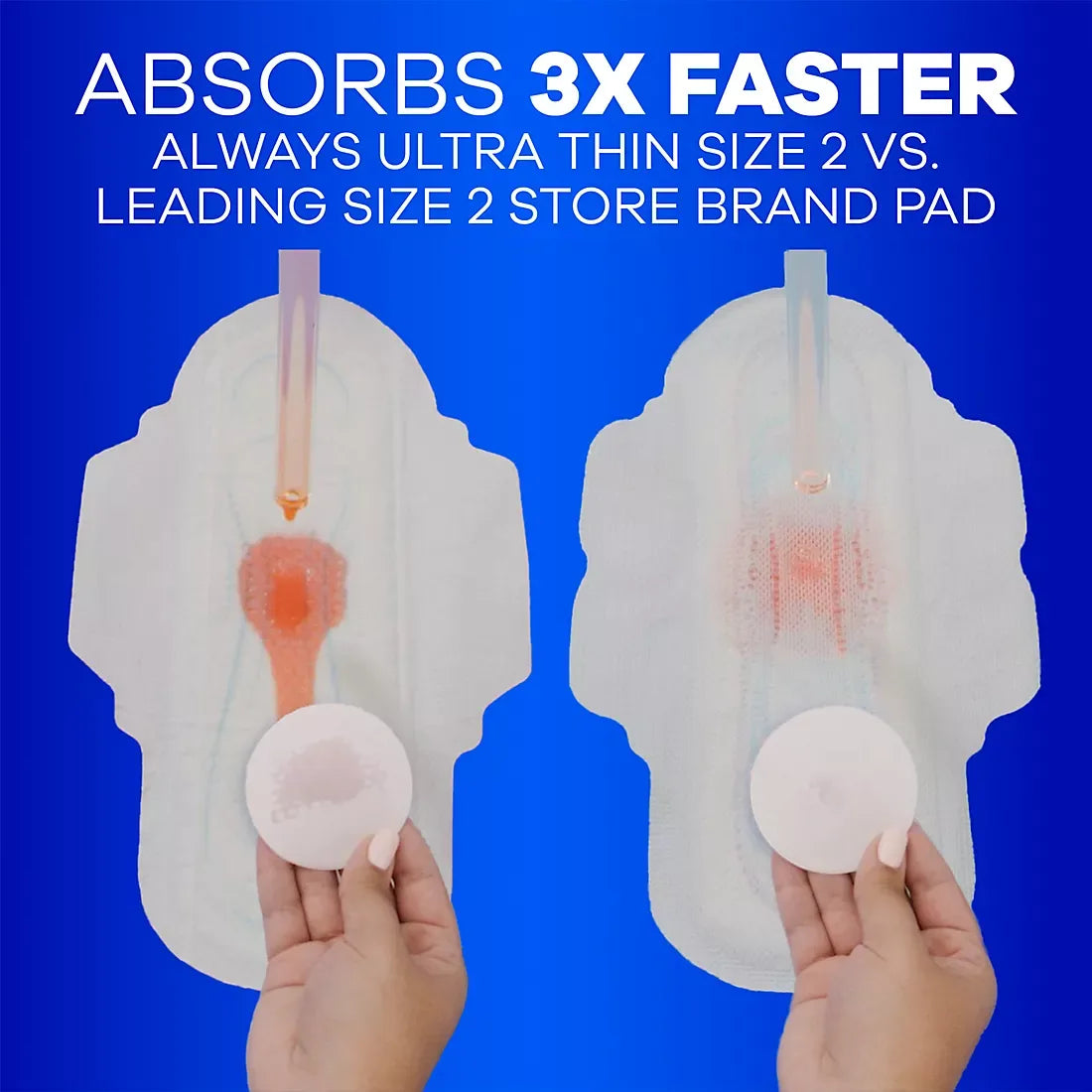 Always Ultra Thin Feminine Pads with Wings for Women, Size 2, Long Super Absorbency, Unscented, 92 ct. - USA MEGA SHOP