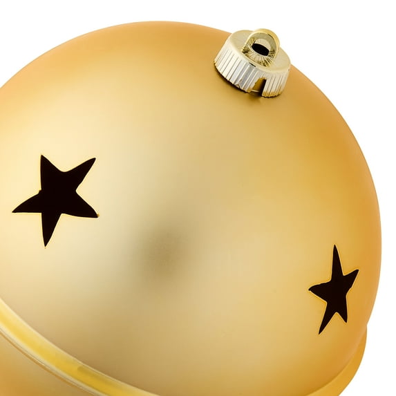 2-Count Gold Jumbo Bell Shatterproof Christmas Ornaments, 7.87 in, by Holiday Time