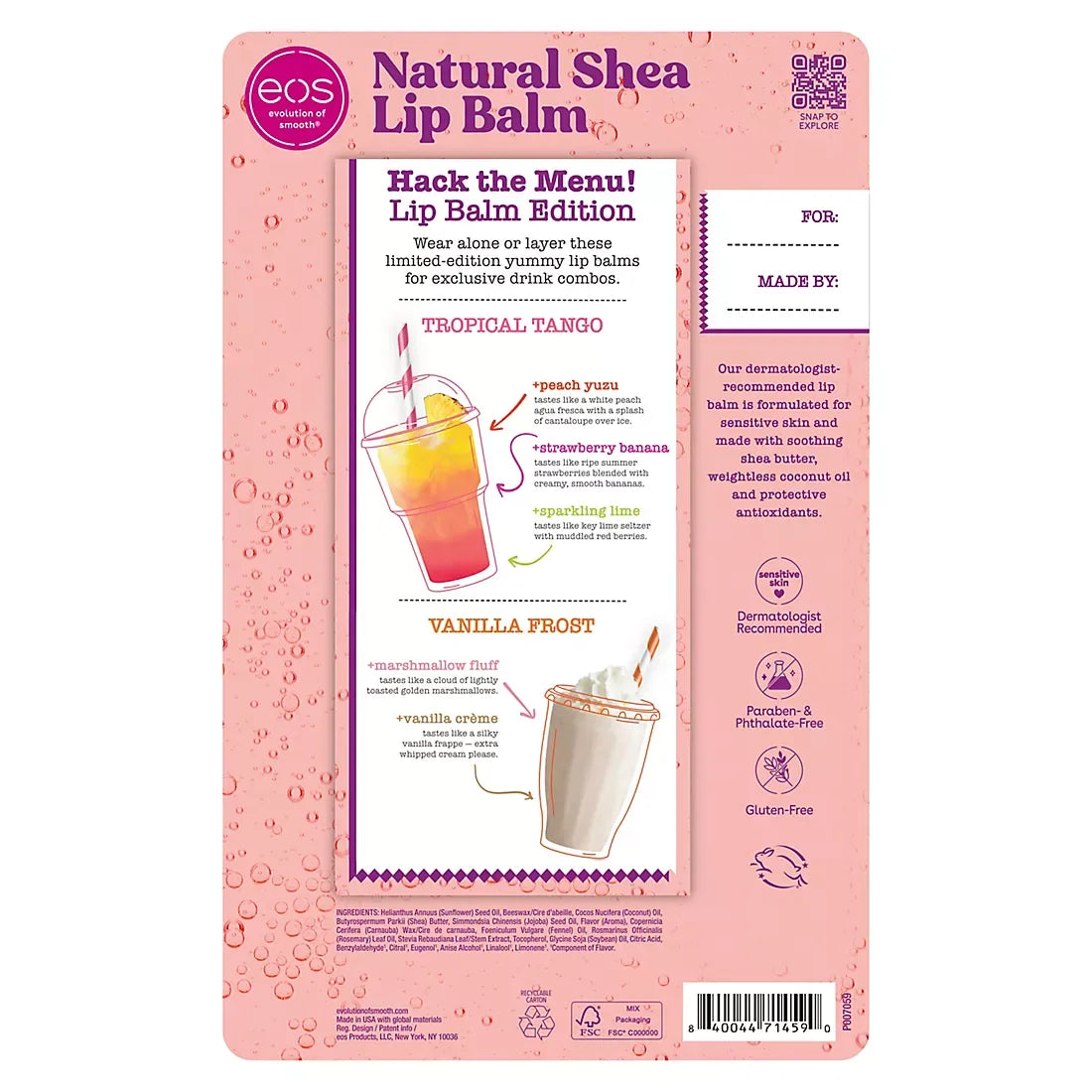 eos Secret Menu Lip Balm Stick, 8 pk./0.14 oz. - USA MEGA SHOP