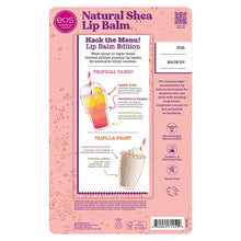 Natural shea lip balm stick set, 8 pack, tropical tango and vanilla frost options