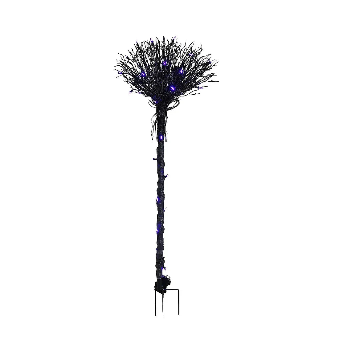 Berkley Jensen 50" Plastic Witch Broom Greeter with Waterproof LED Light - USA MEGA SHOP