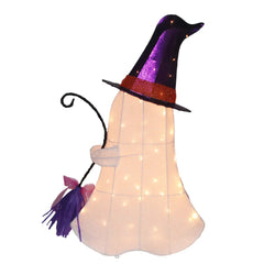 Berkley Jensen 36" Pre-lit White Ghost With Broom - USA MEGA SHOP