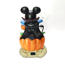 Mickey Mouse vampire light-up figure with black cape, jack-o'-lantern and square buckle