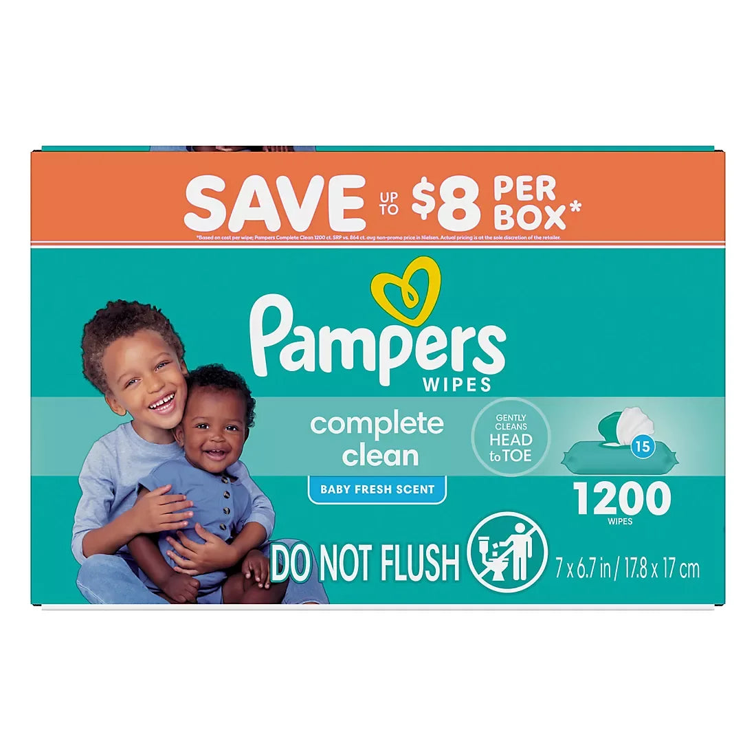 Pampers Baby Clean Wipes - Fresh Scent, 15 pk./1200 wipes - USA MEGA SHOP