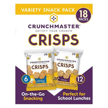Crunchmaster crisps variety snack pack, cheddar & sour cream and original, 18 packs