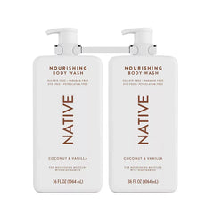 Native Nourishing Body Wash Coconut & Vanilla, 2 pk./36 oz.